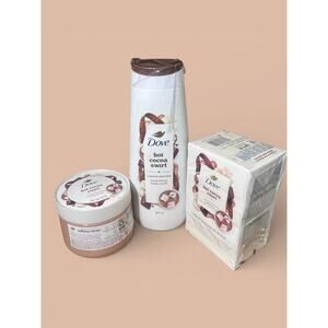 Chocolate Lovers Dove Soap bars, Body Scrub, and Body Wash NWT